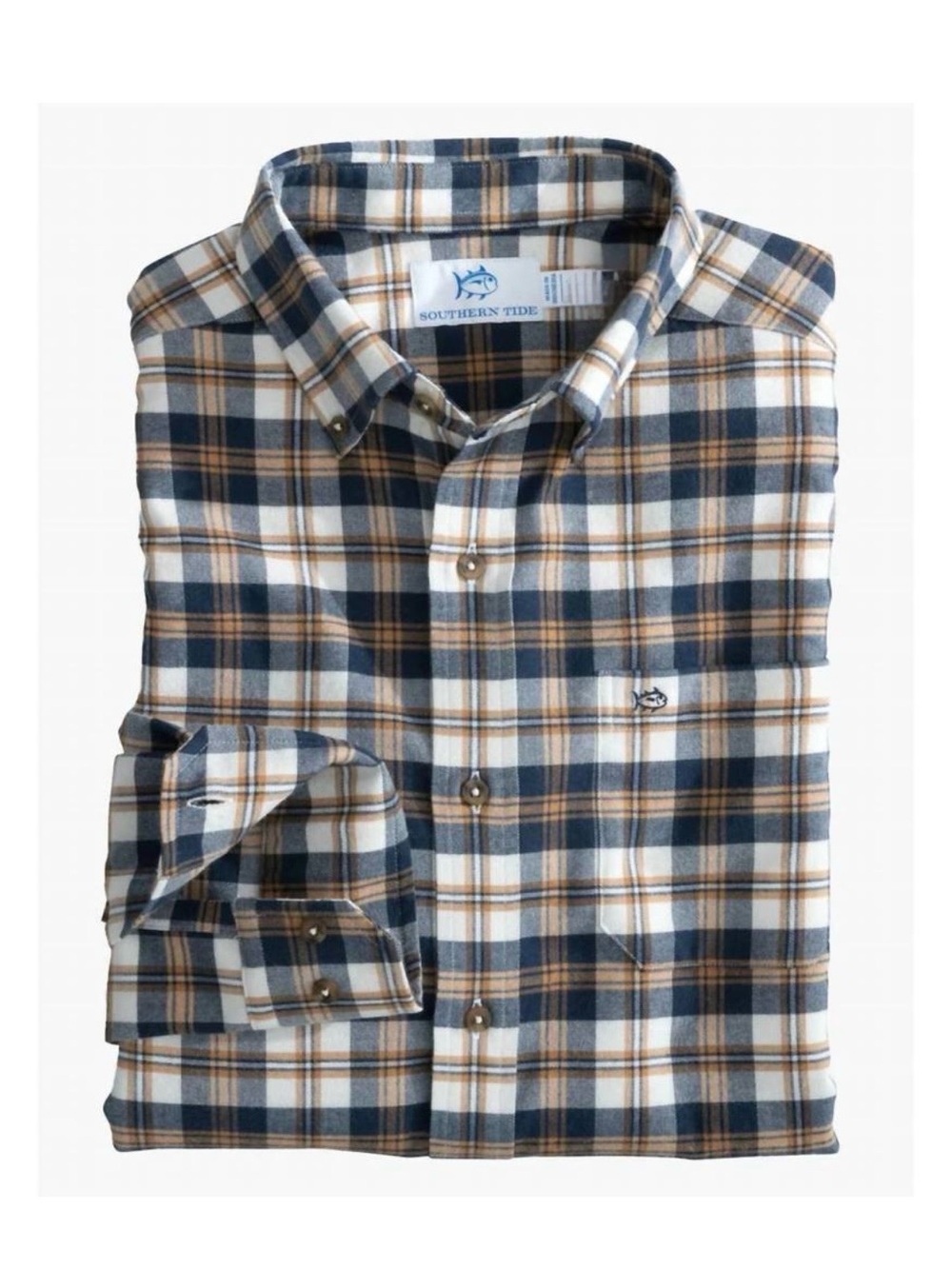 NEW* SOUTHERN TIDE 🐟 stretch plaid flannel intercoastal durant shirt S NWOT $138